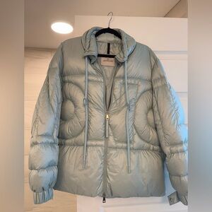 Moncler Sage Green Quilted Down Puffer Jacket